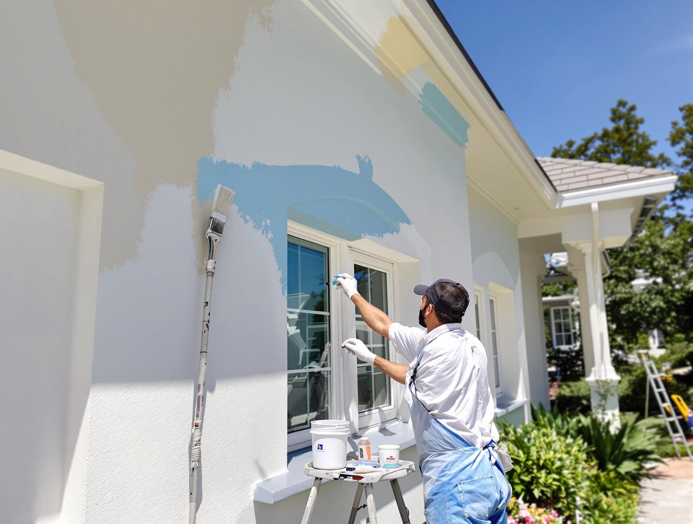 University Heights House Painters professional painting the exterior of a house in University Heights, OH