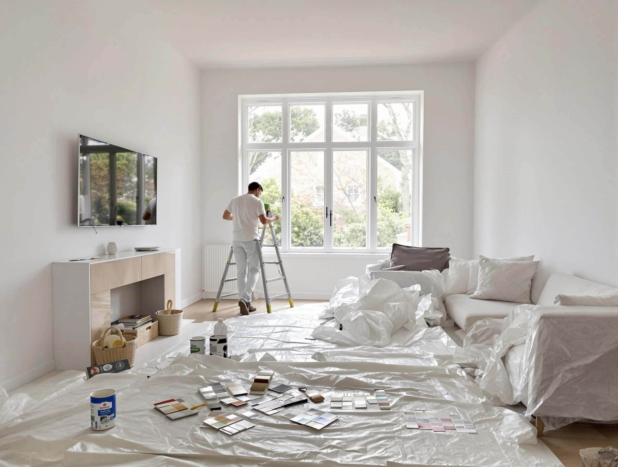 University Heights House Painters professional applying interior paint in University Heights, OH